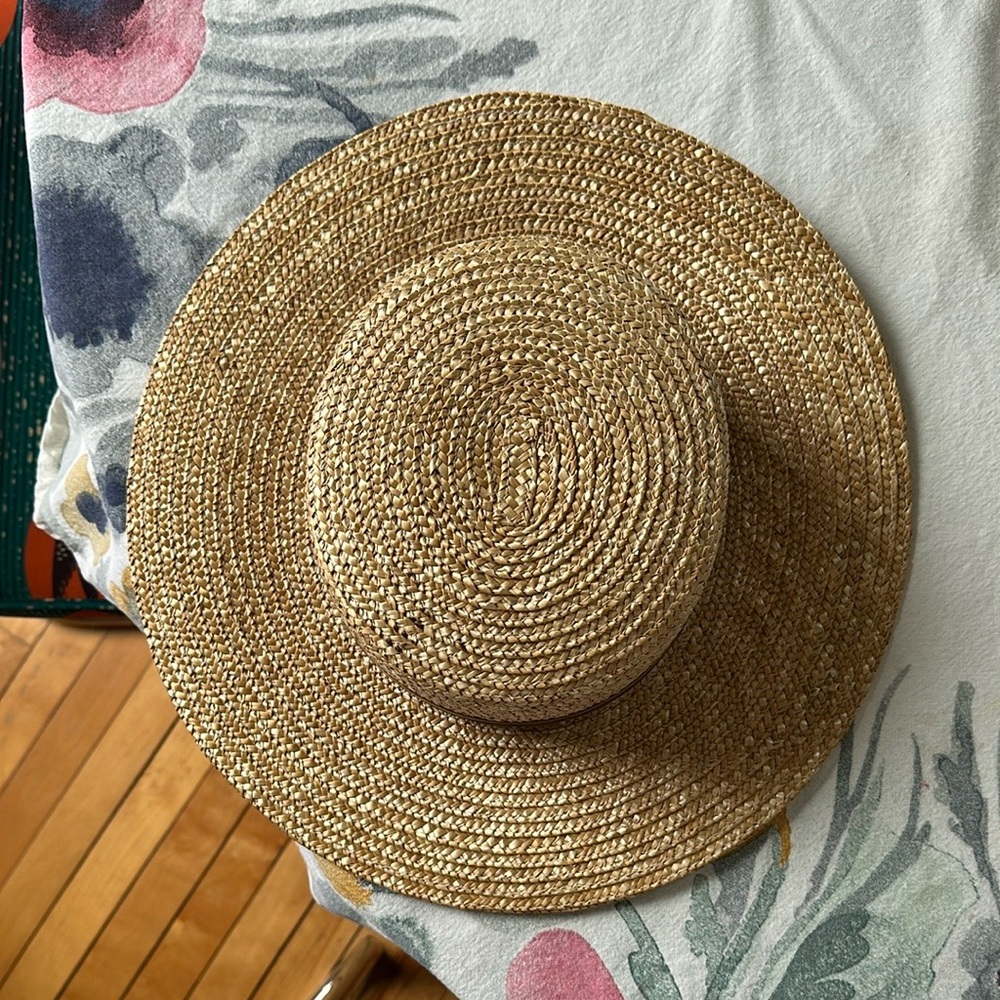 Wyeth by Todd Magill Tan and Brown Woven Sun Hat
